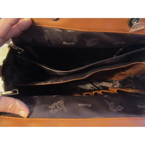 Brenice Dreamer Satchel Embossed Flower Shoulderbag Crossbody Faux Leather Boho - Picture 8 of 9